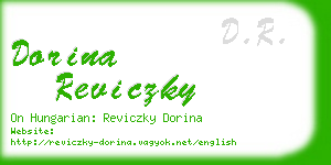 dorina reviczky business card